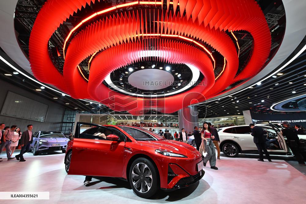 Hongqi Booth at 2025 Auto Show in Shanghai