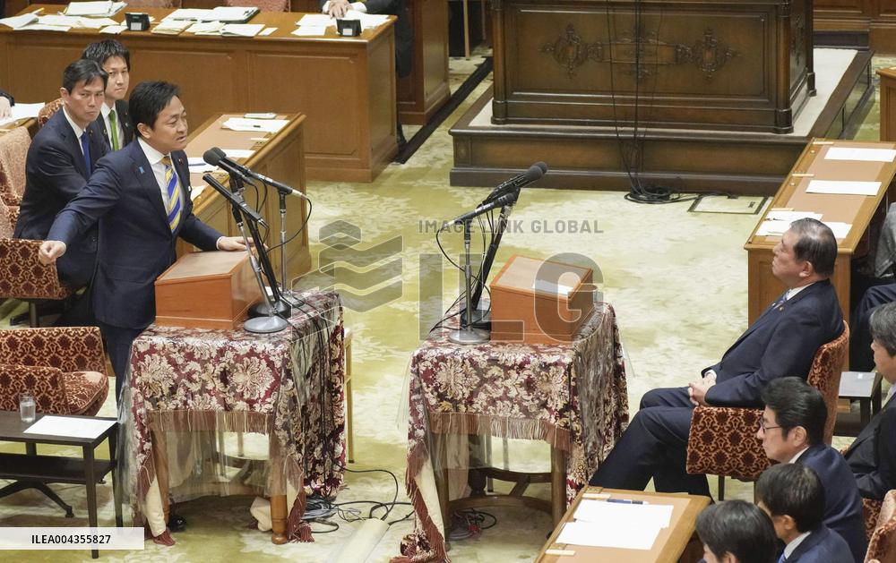 Japan PM Ishiba in parliamentary debate
