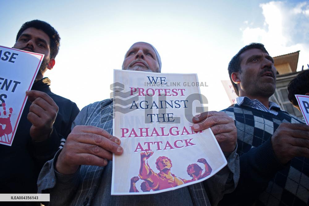 Protest After Pahalgam Massacre Where Least 26 Killed - India