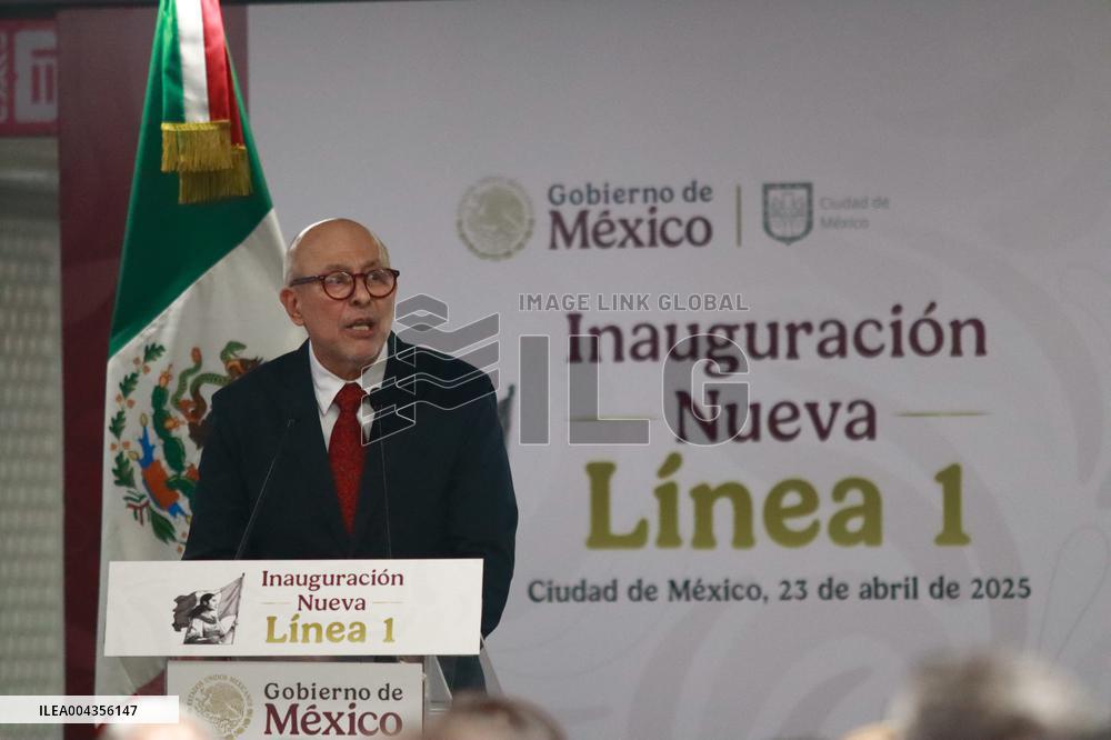 Opening Of The Mexico City Metro New Line 1 - Mexico