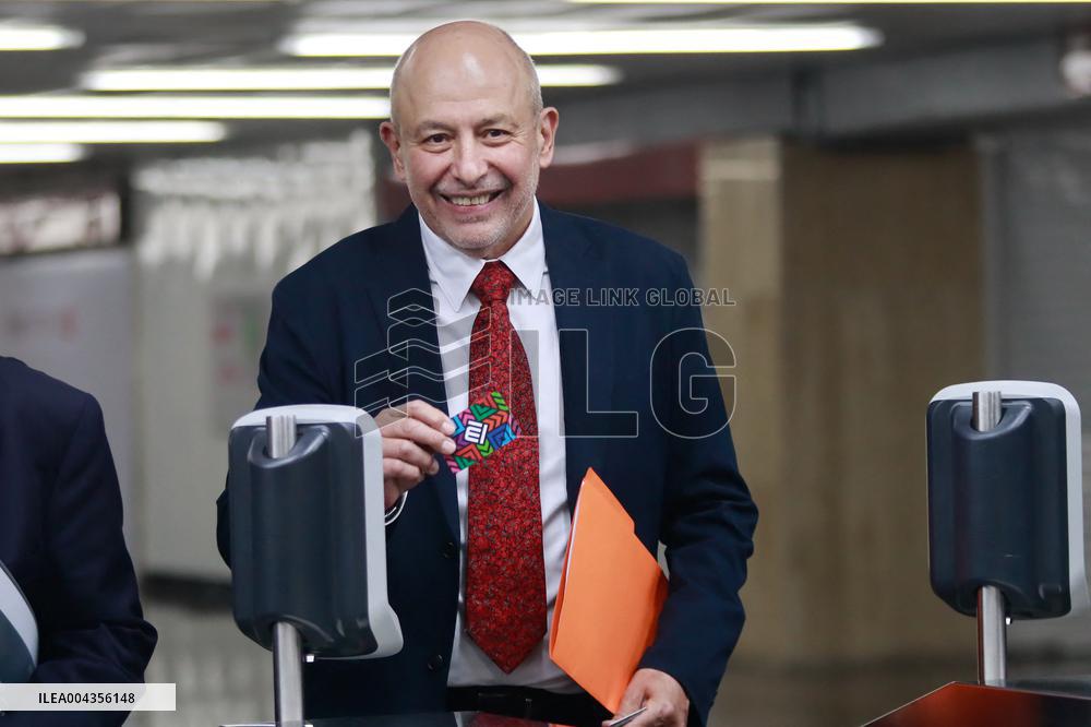 Opening Of The Mexico City Metro New Line 1 - Mexico