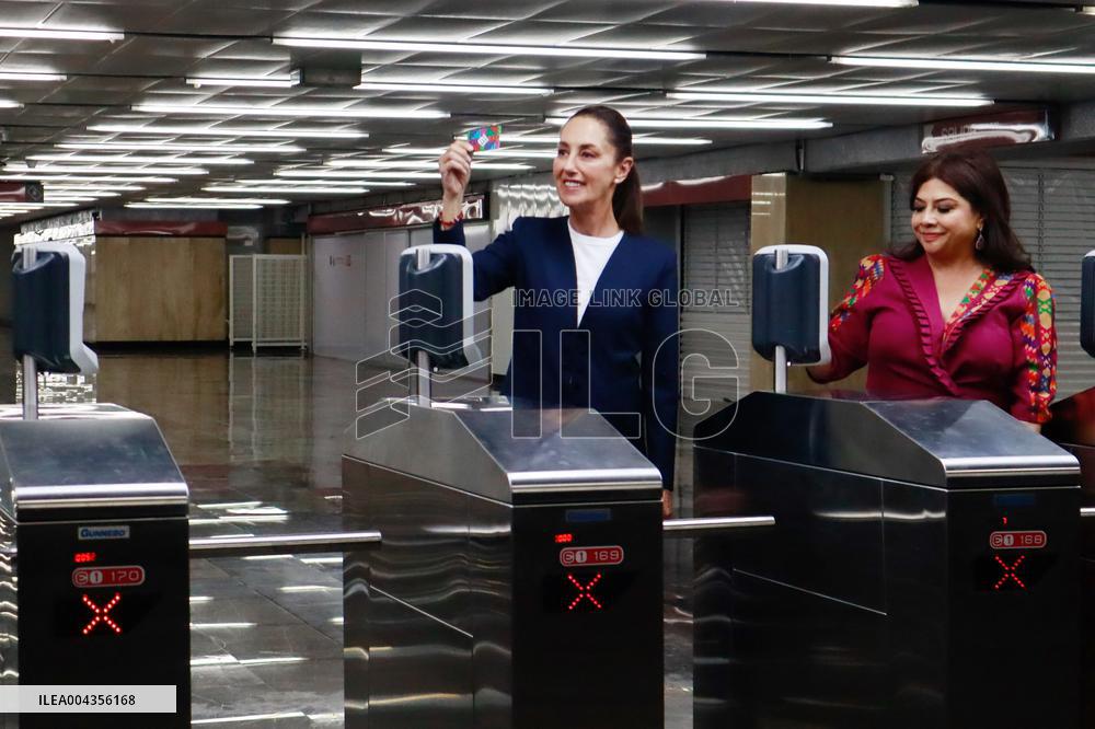 Opening Of The Mexico City Metro New Line 1 - Mexico