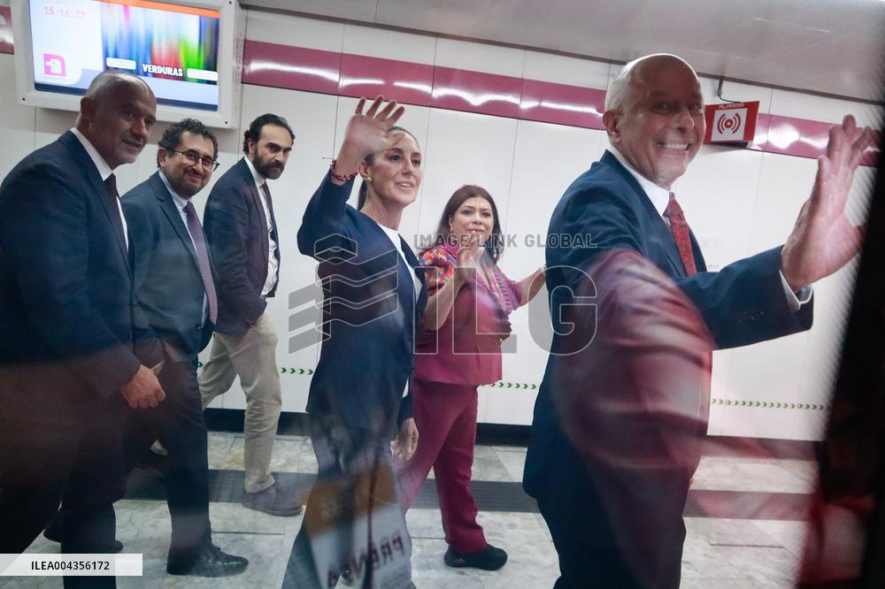 Opening Of The Mexico City Metro New Line 1 - Mexico