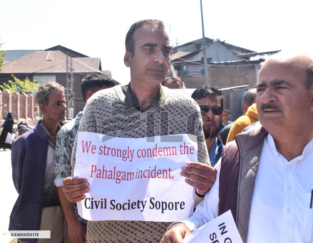 Protest After Pahalgam Massacre Where Least 26 Killed - India