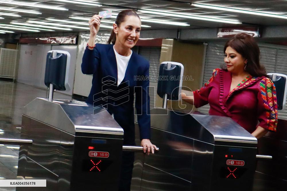 Opening Of The Mexico City Metro New Line 1 - Mexico