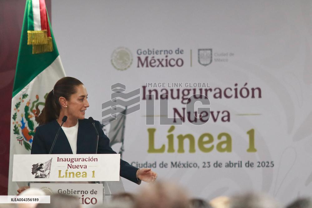 Opening Of The Mexico City Metro New Line 1 - Mexico