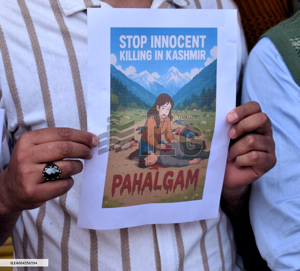 Protest After Pahalgam Massacre Where Least 26 Killed - India