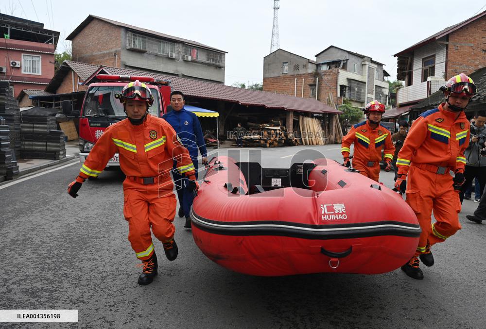 Mountain Flood Disaster Prevention Drill in Neijiang