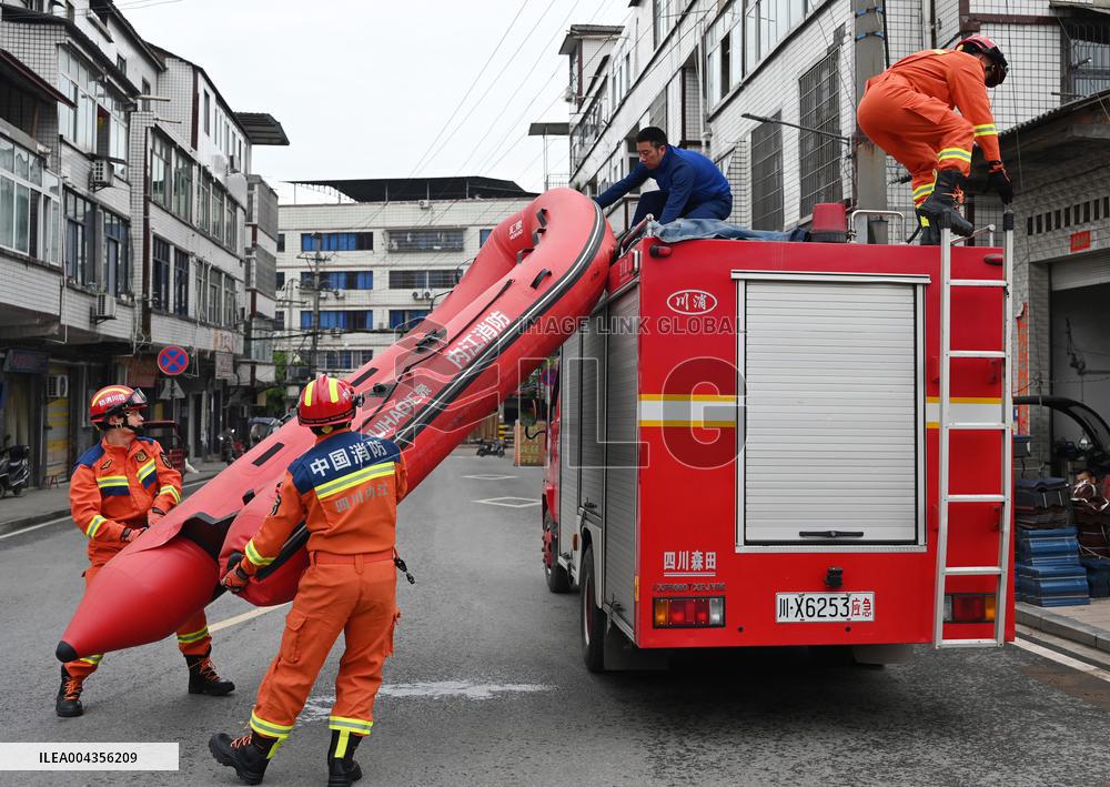 Mountain Flood Disaster Prevention Drill in Neijiang