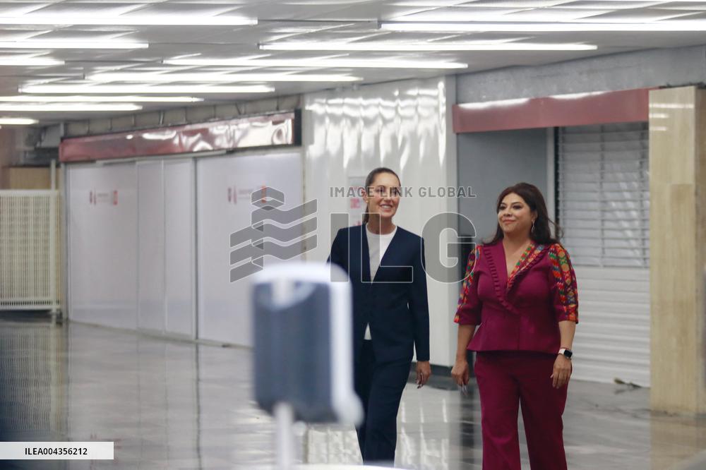 Opening Of The Mexico City Metro New Line 1 - Mexico