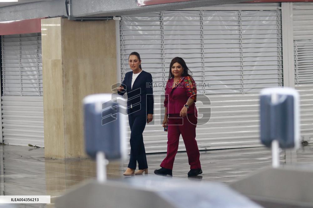 Opening Of The Mexico City Metro New Line 1 - Mexico