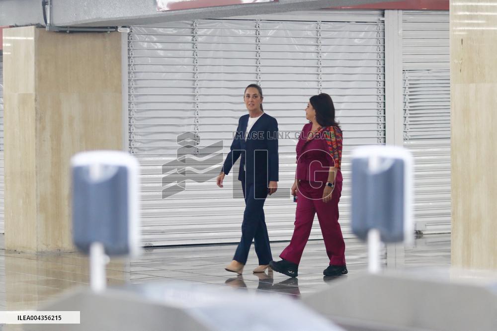 Opening Of The Mexico City Metro New Line 1 - Mexico