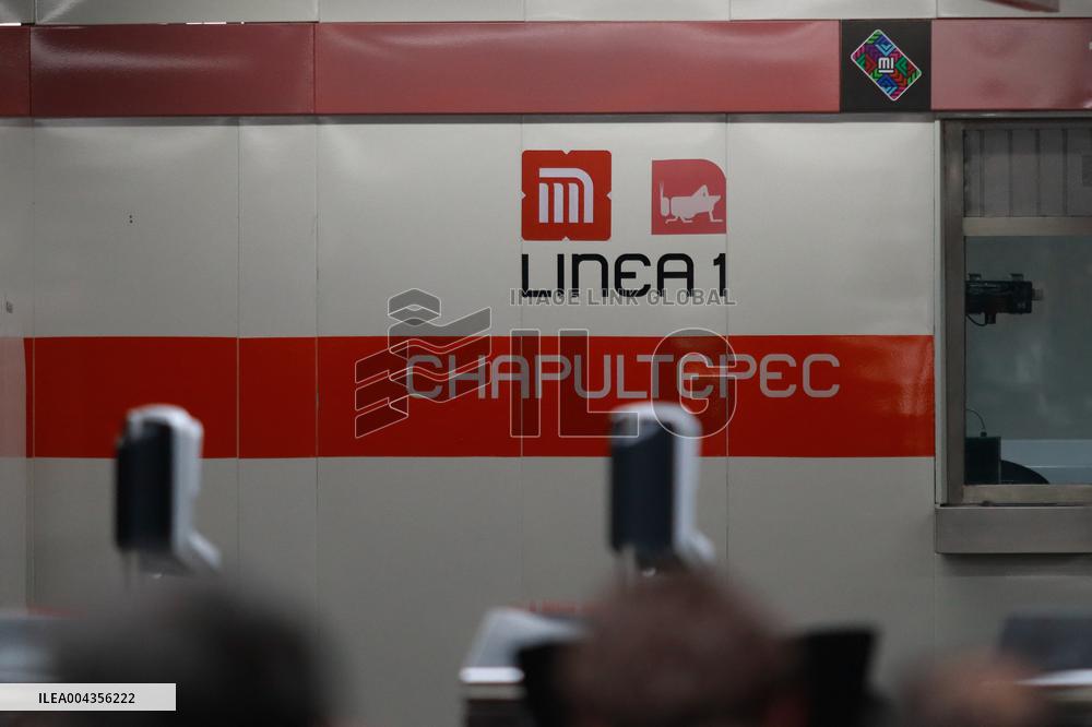 Opening Of The Mexico City Metro New Line 1 - Mexico