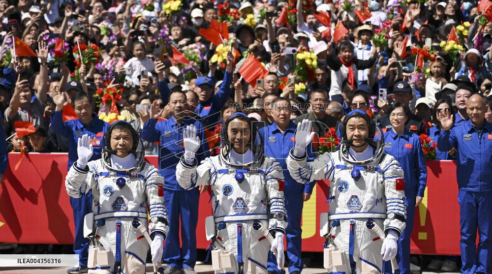 Send-Off Ceremony for Shenzhou-20 Astronauts - China