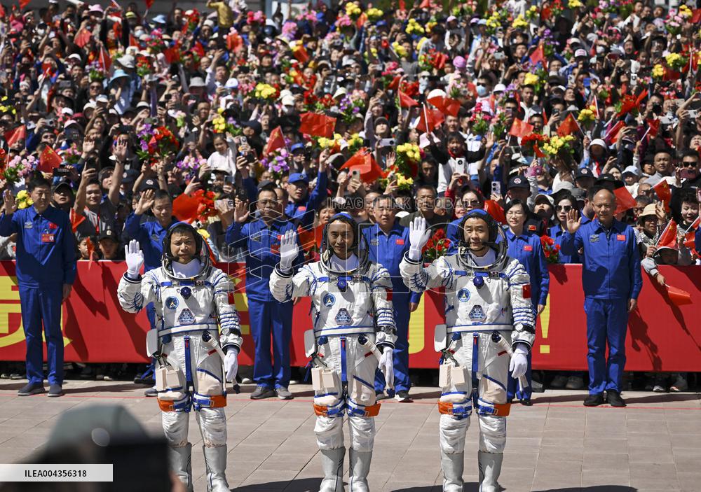 Send-Off Ceremony for Shenzhou-20 Astronauts - China