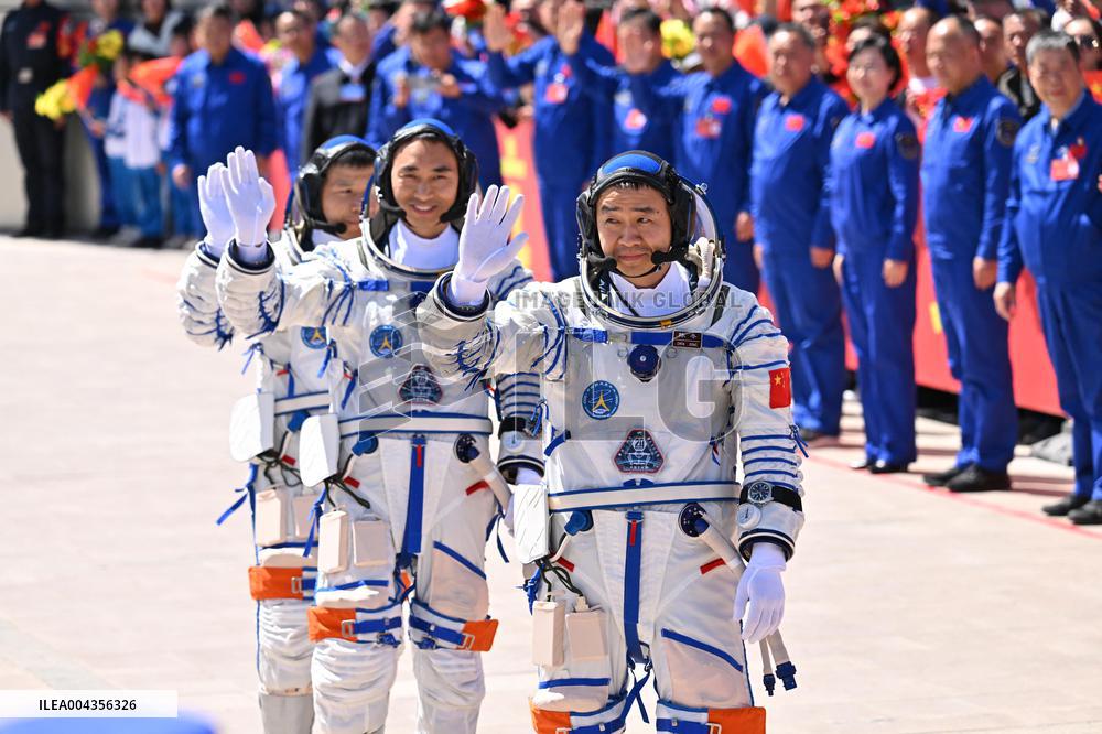Send-Off Ceremony for Shenzhou-20 Astronauts - China