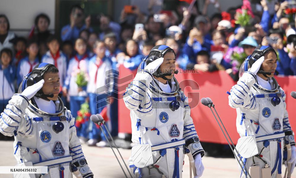 Send-Off Ceremony for Shenzhou-20 Astronauts - China