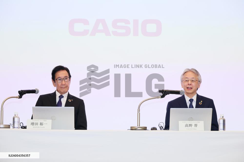 Casio Computer Co., Ltd. president change press conference
