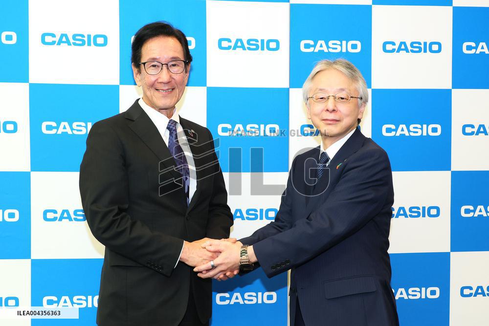 Casio Computer Co., Ltd. president change press conference