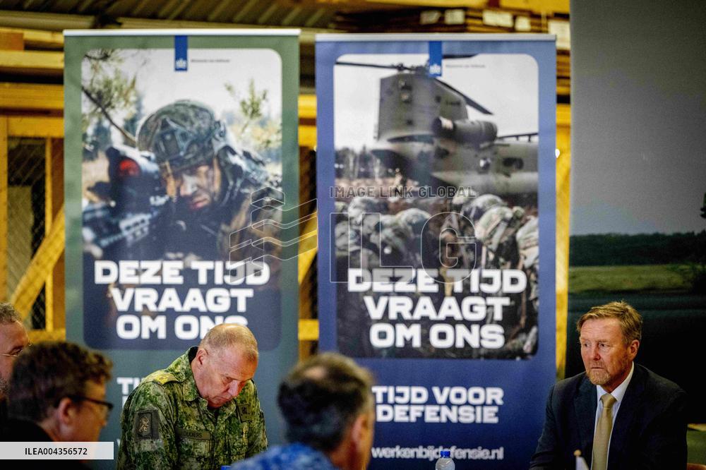 King Willem-Alexander Visits Armed Forces - Netherlands