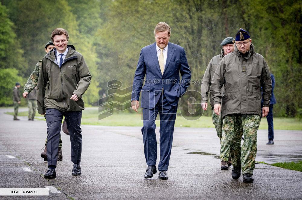 King Willem-Alexander Visits Armed Forces - Netherlands