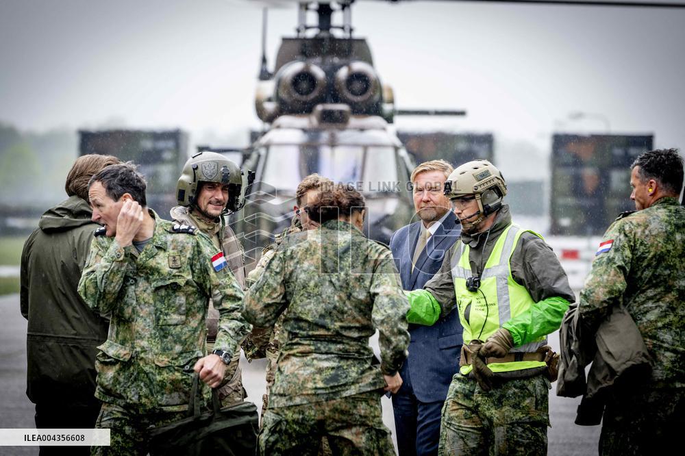 King Willem-Alexander Visits Armed Forces - Netherlands