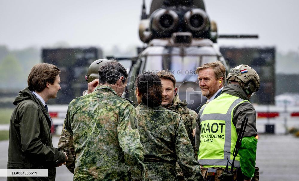 King Willem-Alexander Visits Armed Forces - Netherlands