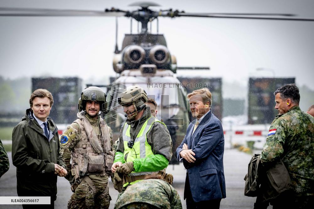 King Willem-Alexander Visits Armed Forces - Netherlands