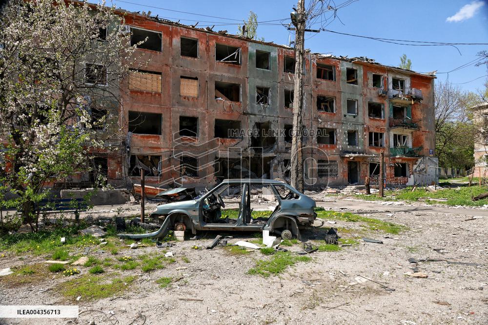 Pokrovsk destroyed by Russian shelling