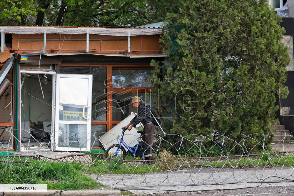 Pokrovsk destroyed by Russian shelling