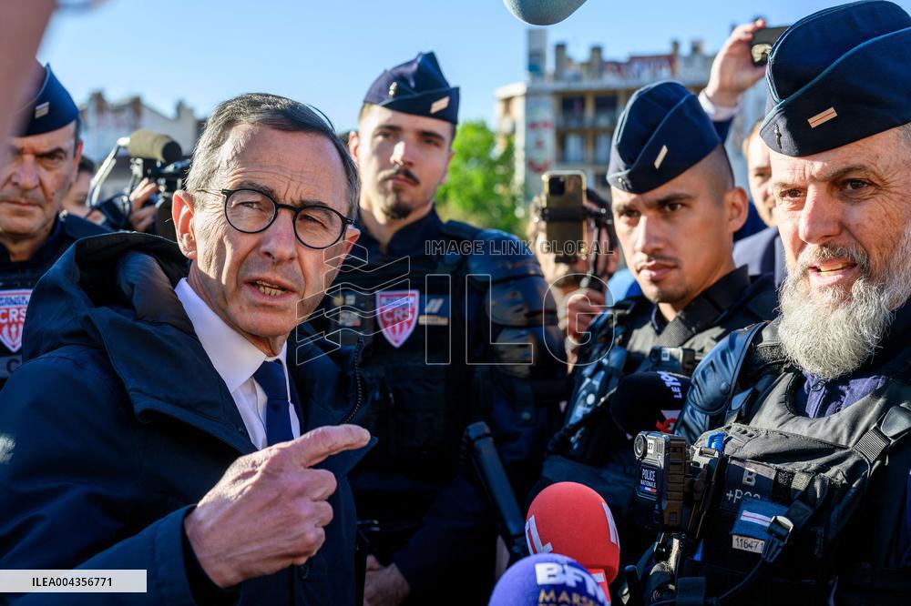 Minister Retailleau Reviews Security Measures in Marseille