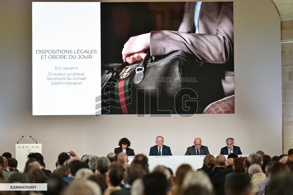 General meeting of Kering in Paris FA