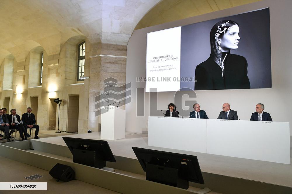 General meeting of Kering in Paris FA