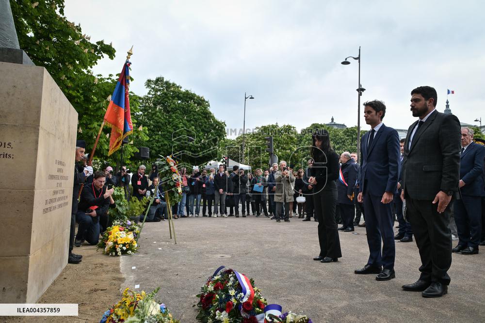 Annual commemoration of the Armenian genocide of 1915 in Paris - FA