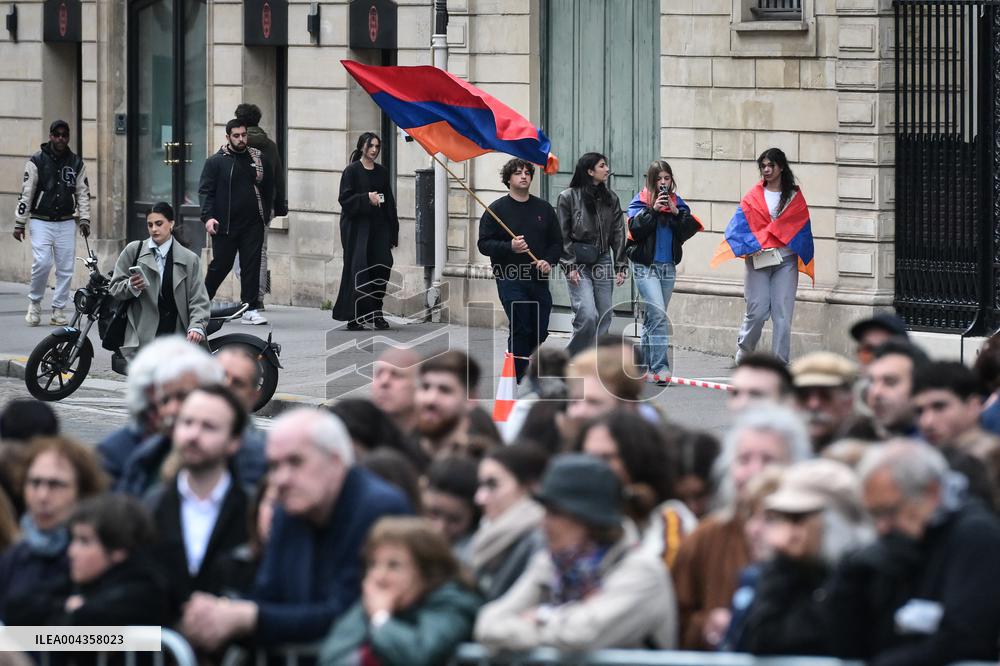 Annual commemoration of the Armenian genocide of 1915 in Paris - FA