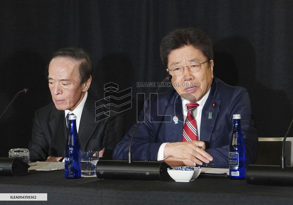 Japan finance minister, BOJ governor in Washington