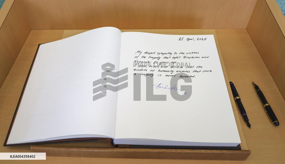 Denmark's King Frederik X in Hiroshima