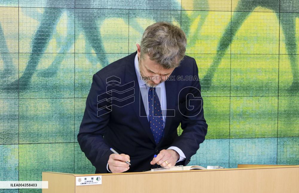 Denmark's King Frederik X in Hiroshima