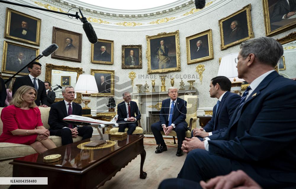 Norvegian PM Visits Donald Trump - Washington