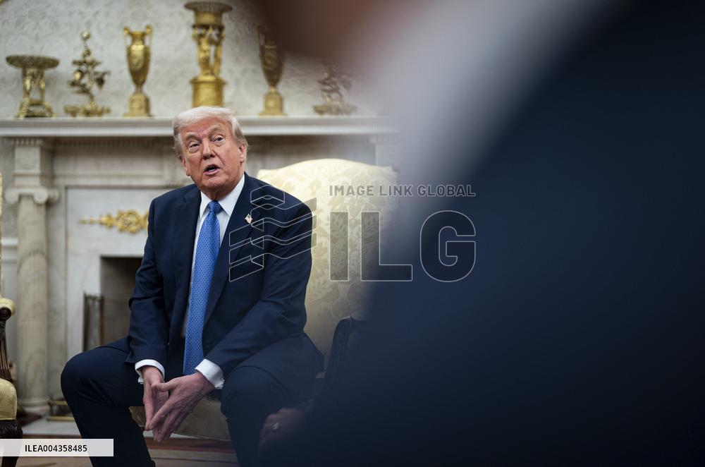 Norvegian PM Visits Donald Trump - Washington