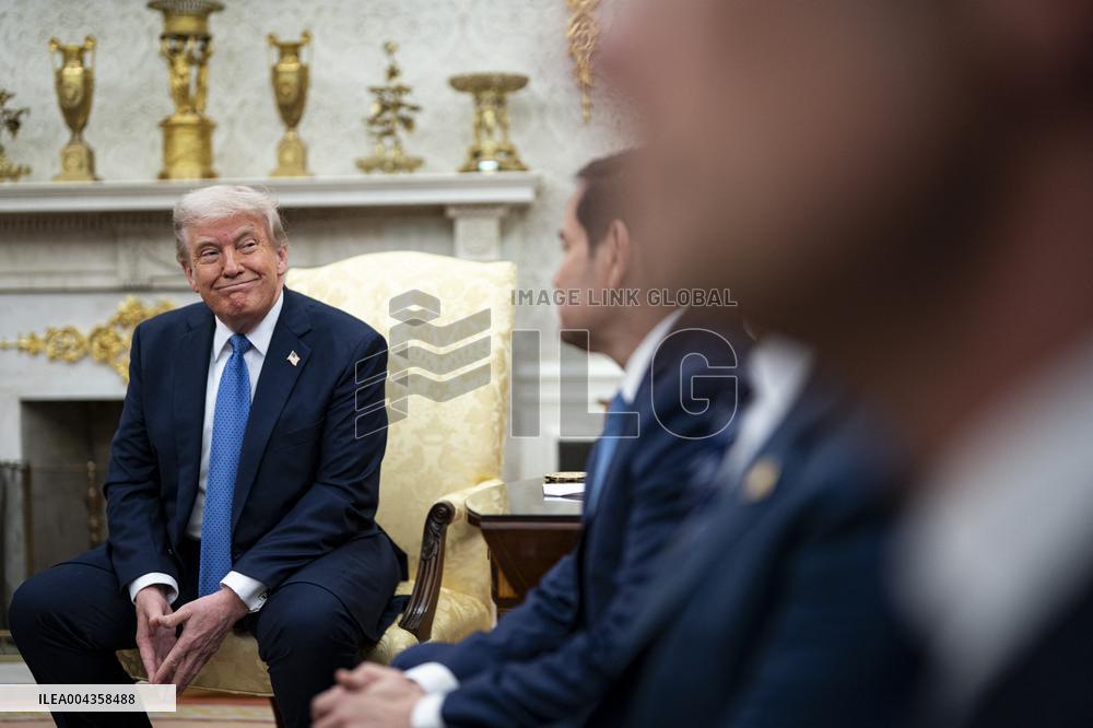 Norvegian PM Visits Donald Trump - Washington