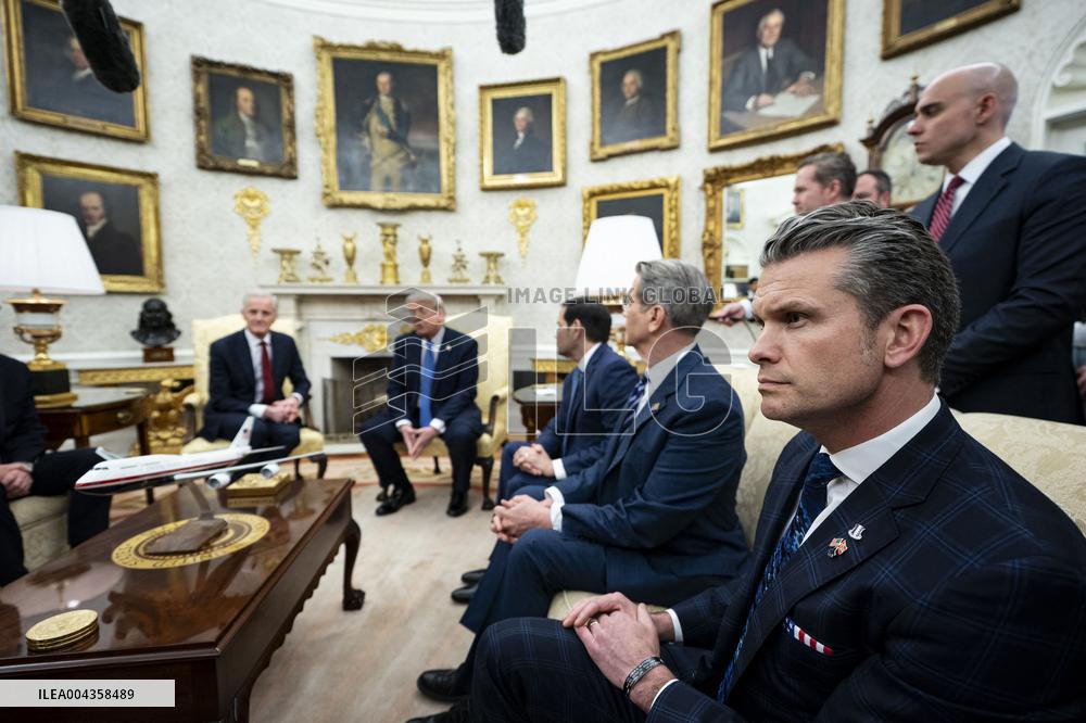 Norvegian PM Visits Donald Trump - Washington