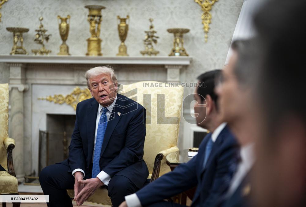 Norvegian PM Visits Donald Trump - Washington