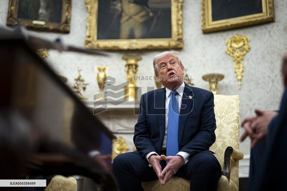 Norvegian PM Visits Donald Trump - Washington