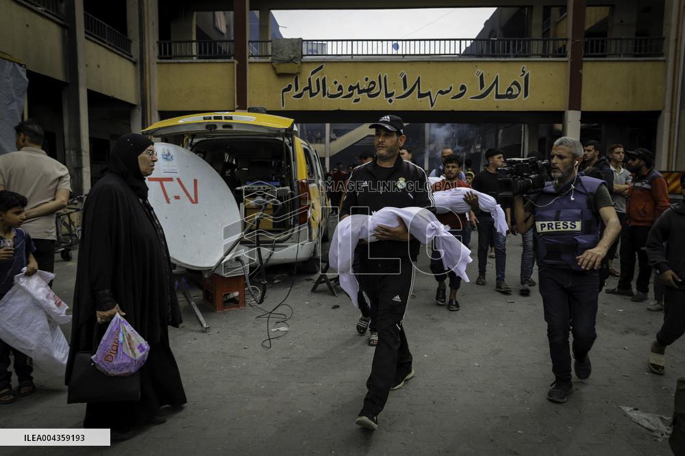 Israel Attacks A Shelter School - Gaza