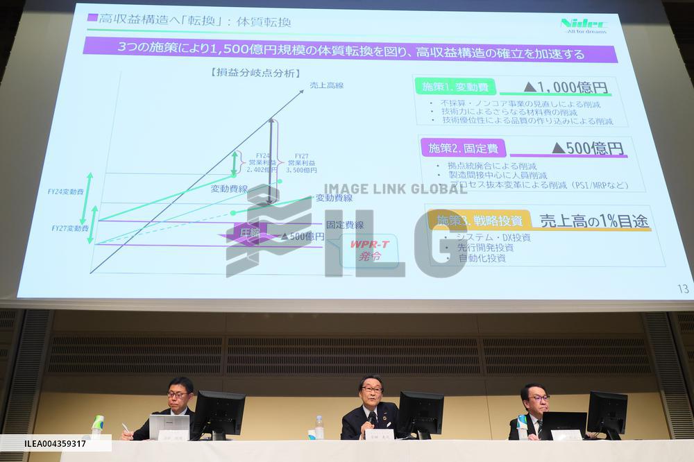 Nidec Financial Results for the Fiscal Year Ended March 31, 2025