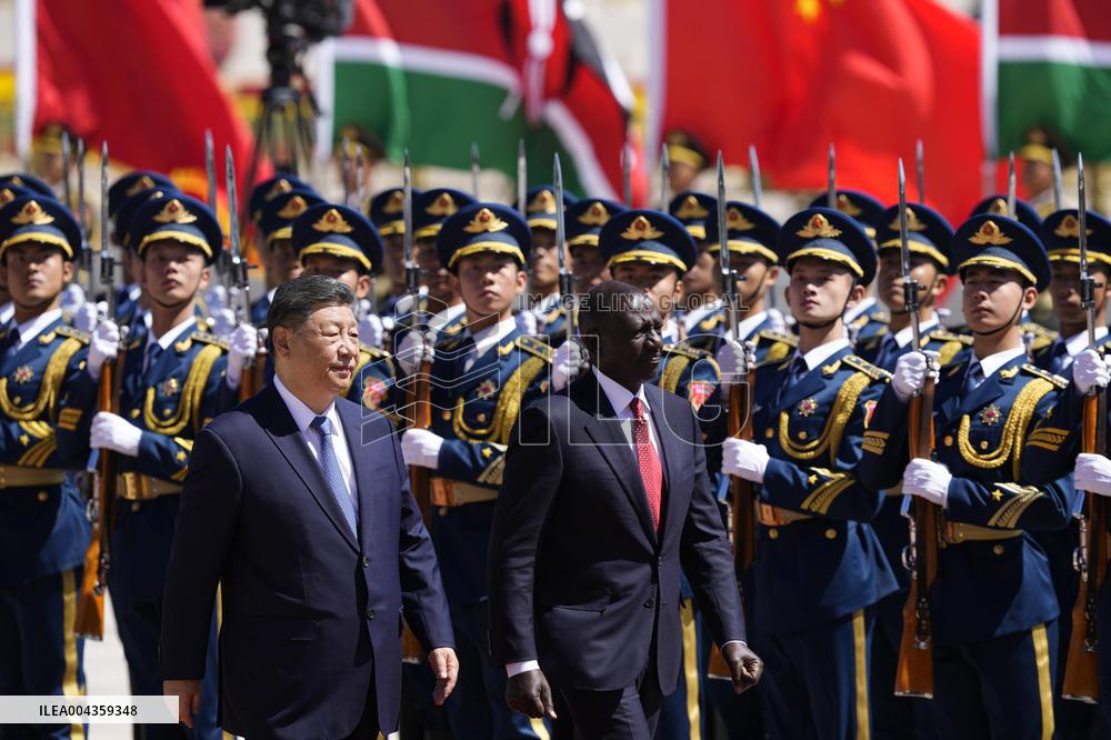 Kenyan president in Beijing