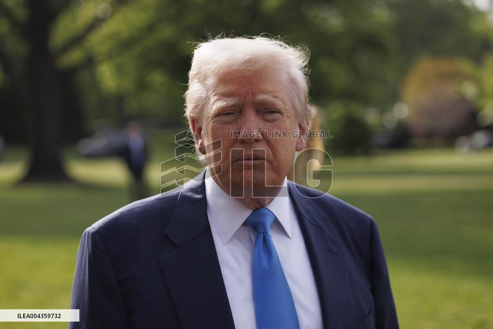 President Trump Departs for the Funeral of Pope Francis