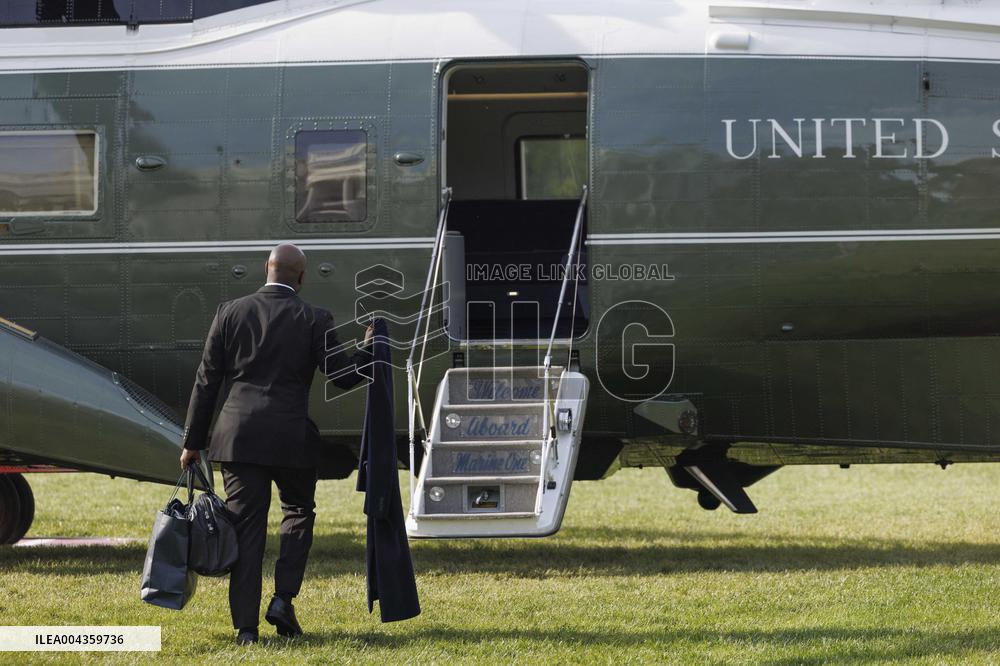 President Trump Departs for the Funeral of Pope Francis