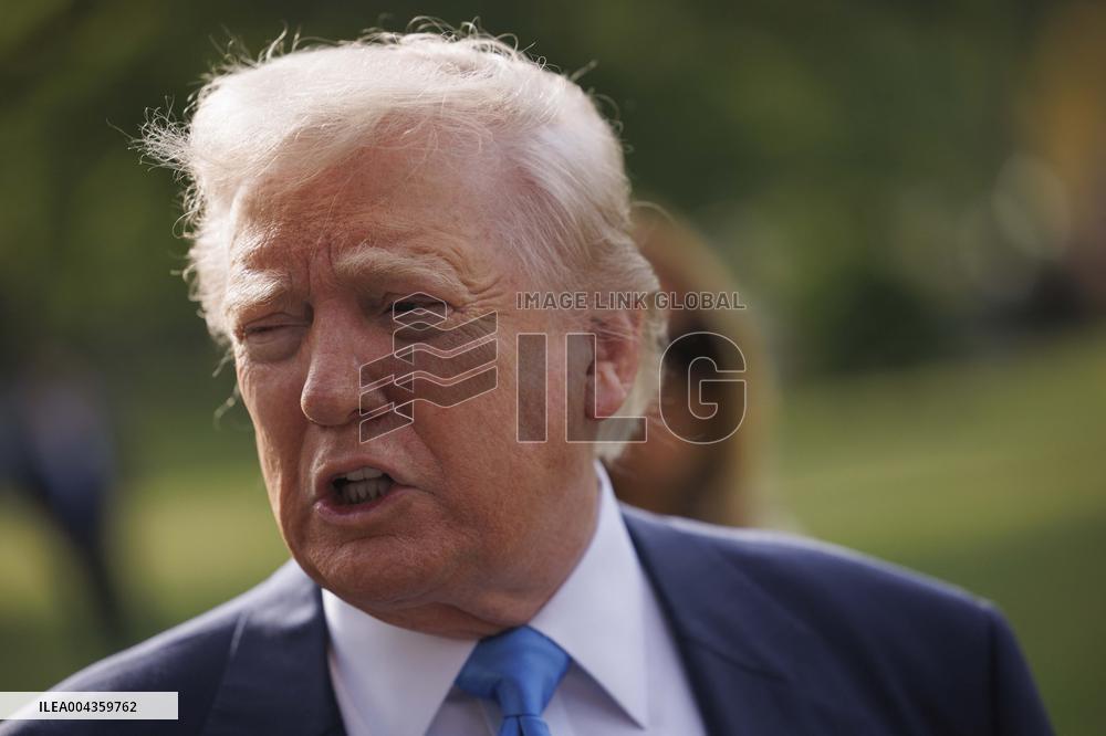 President Trump Departs for the Funeral of Pope Francis